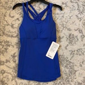 New! Lululemon Royal Blue Beat the Heat Tank sz10